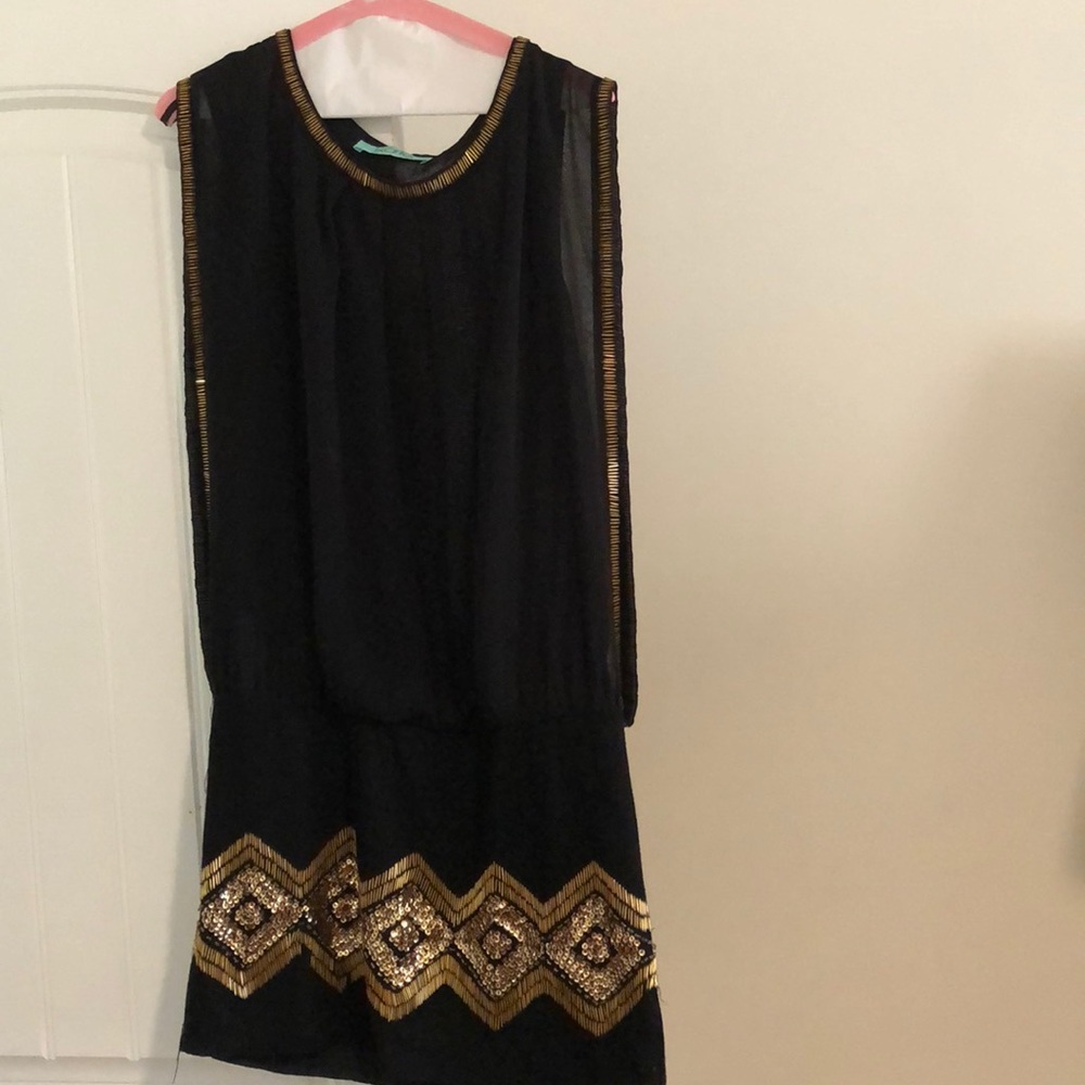 Black beaded dress